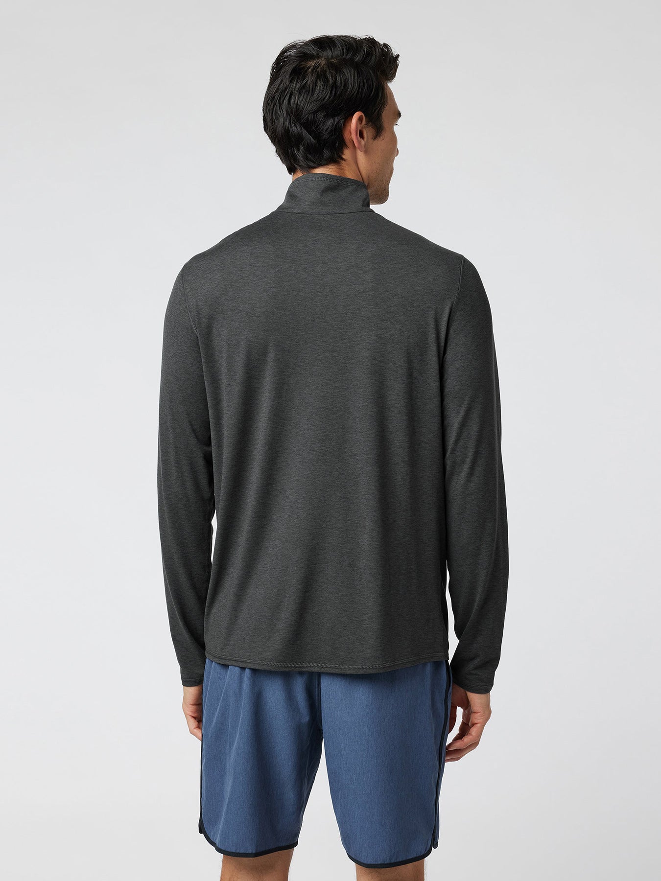 Velou Half Zip de manga larga Tee