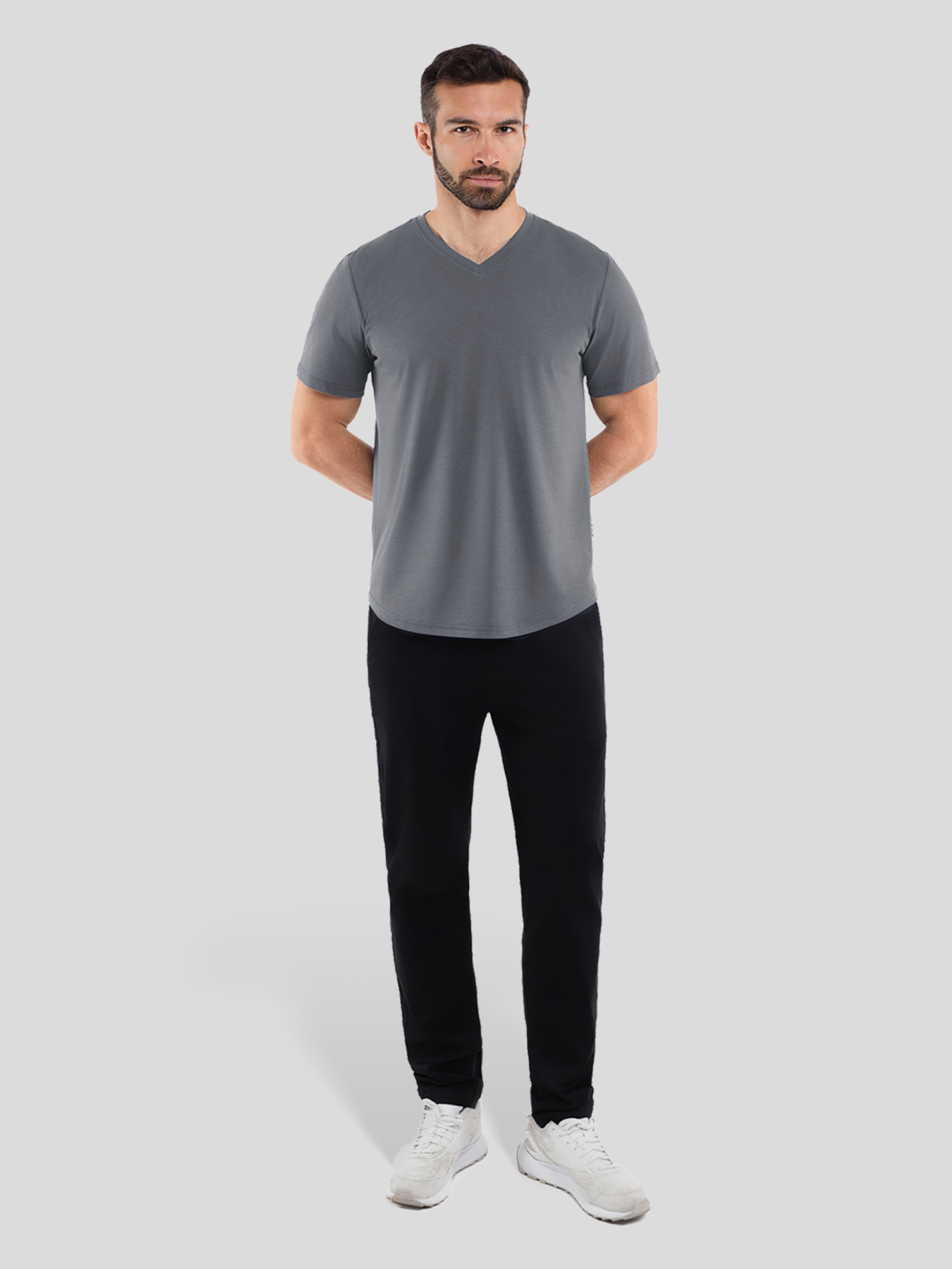 StayCool 2.0 V-neck Curve-Hem Tee: clásico Fit