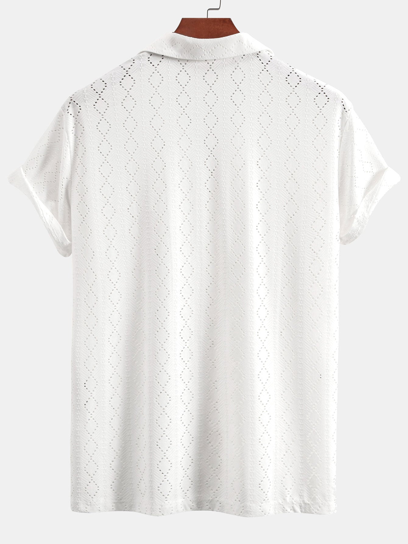 Camisa Muscle Fit Diamond Texture Cuban
