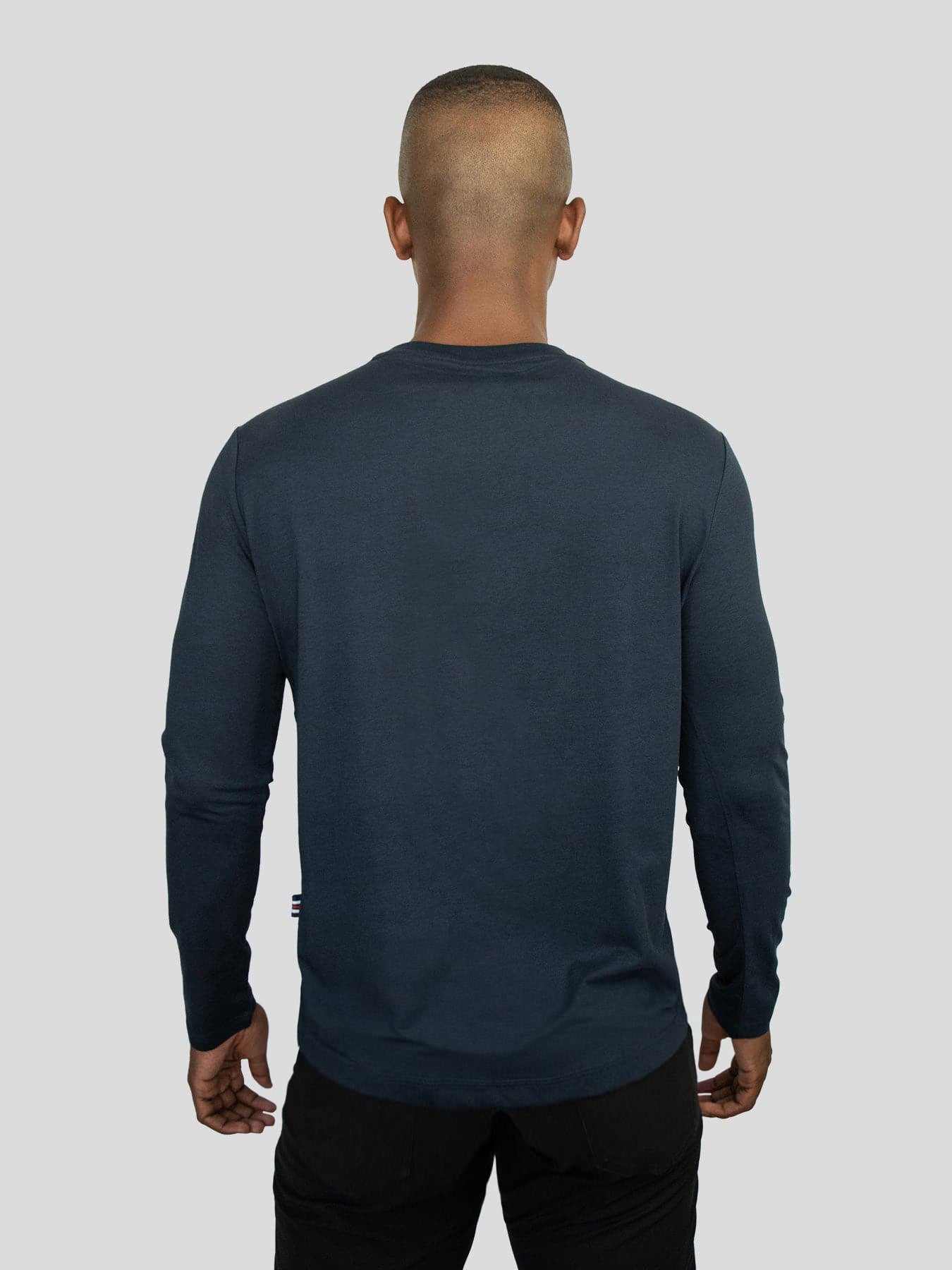 StaySmooth de manga larga Curve Hem Tee: de corte entallado