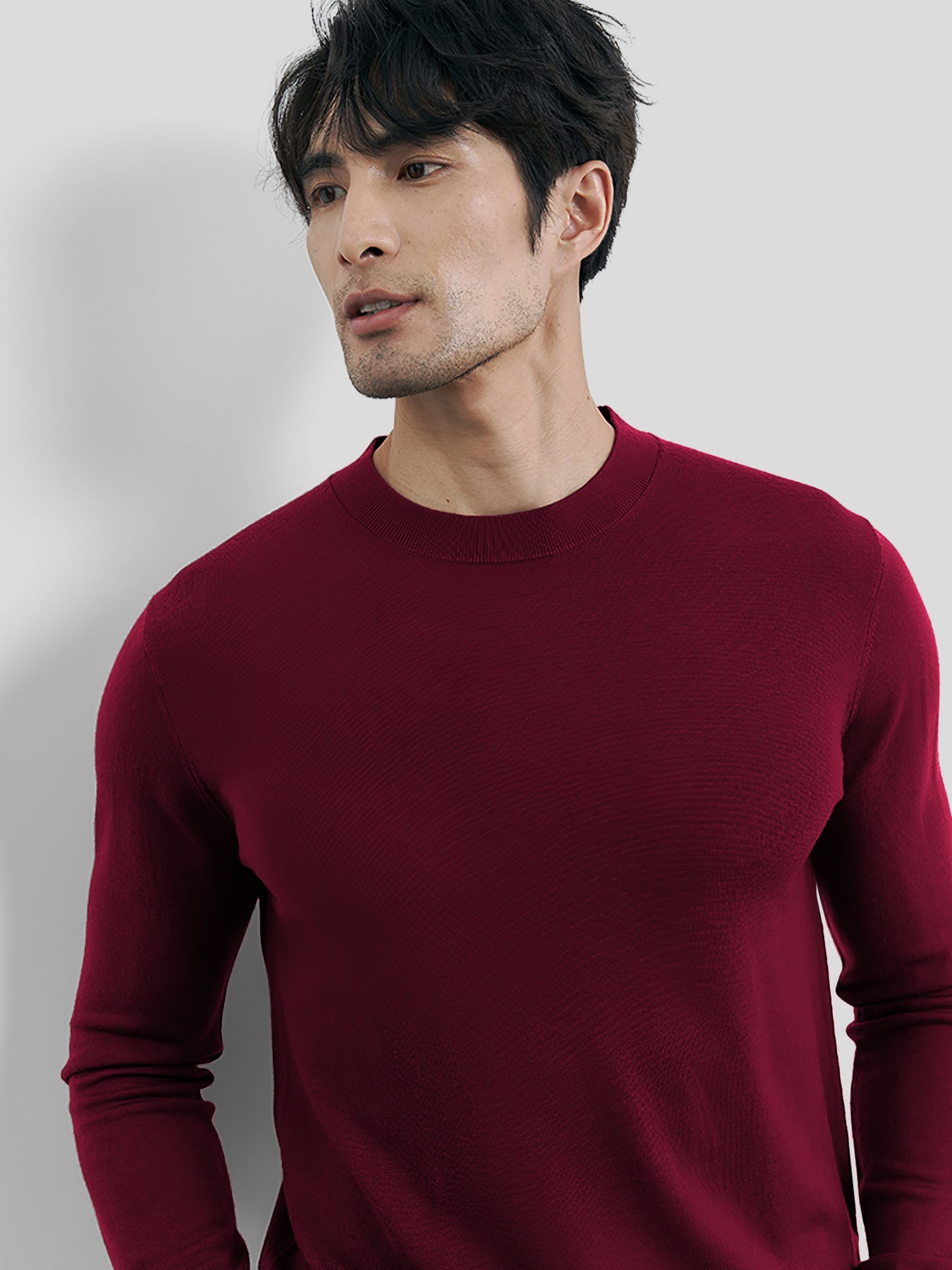 Gentletejido cuello redondo Sweater