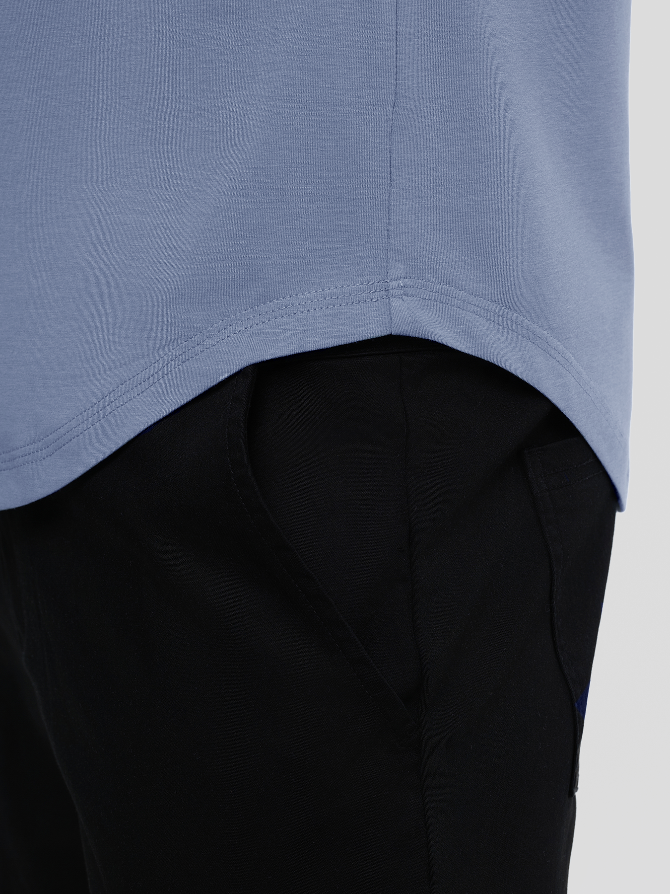 StaySmooth de manga larga Elongated Tee:de corte entallado