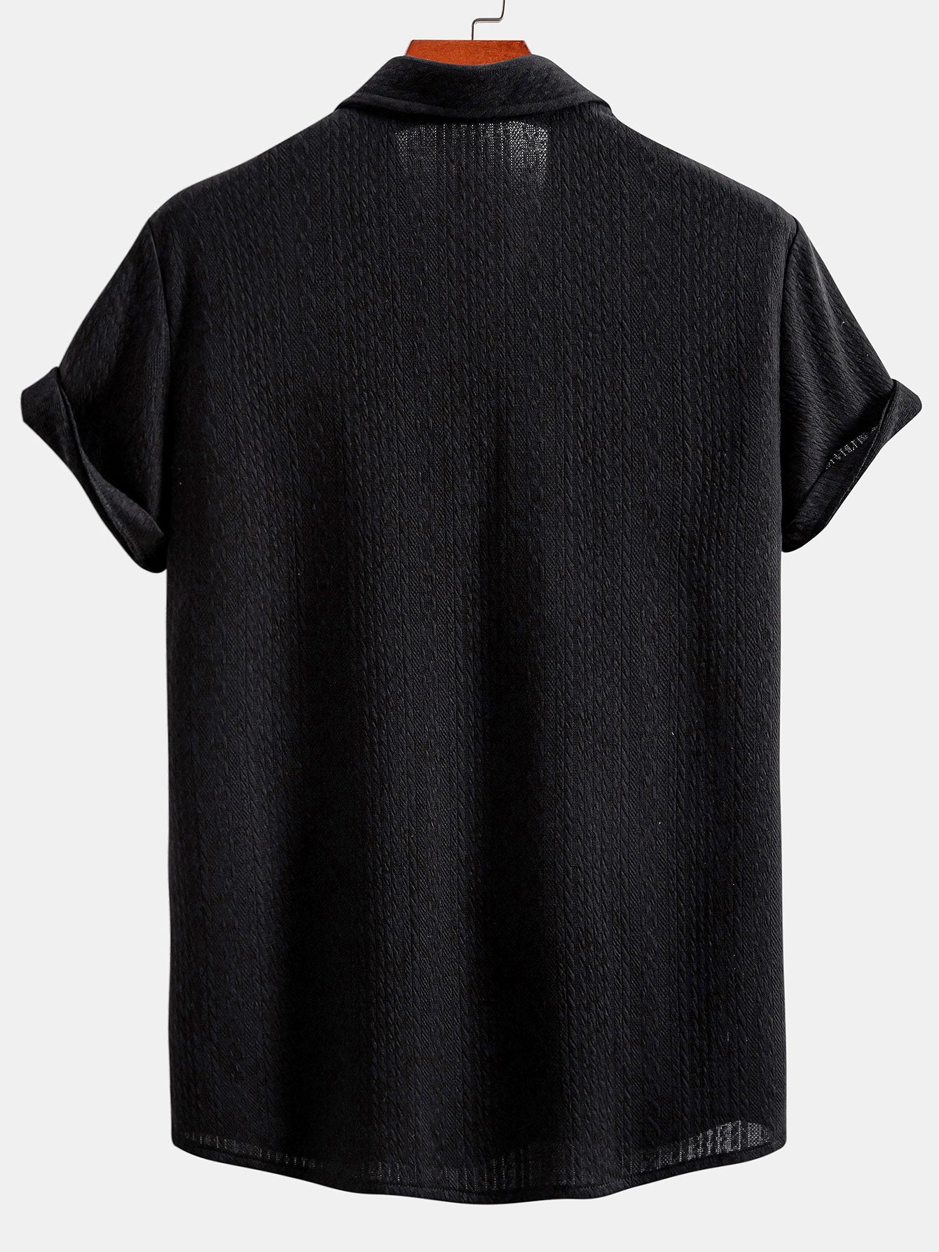 Camisa Muscle Fit Jacquard Textured