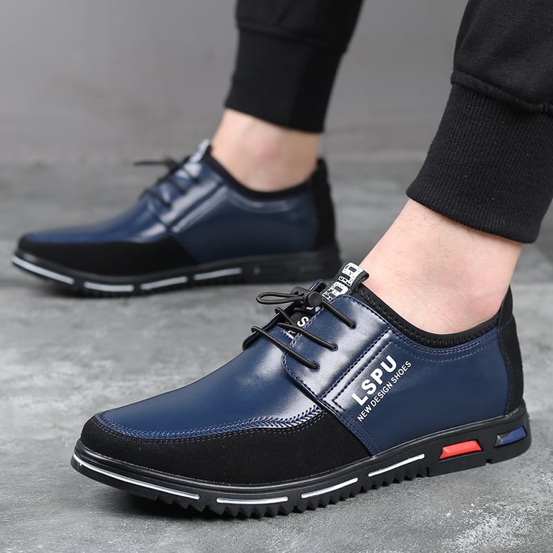 Zapatos ejecutivo casual Simple de moda cuero para hombre
