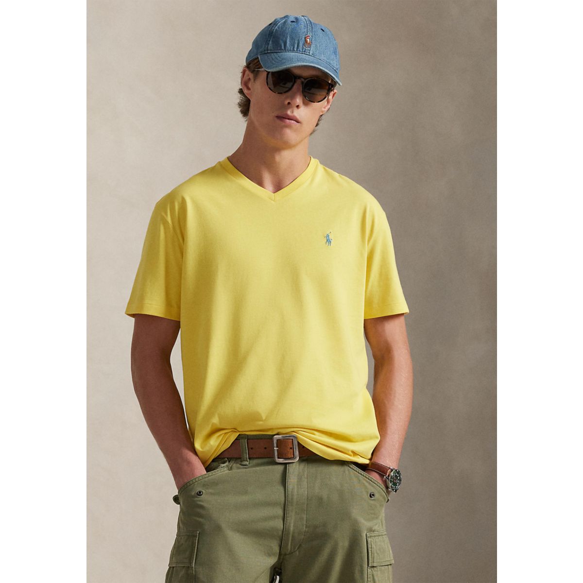 Classic Fit Jersey V-Neck T-Shirt - 9