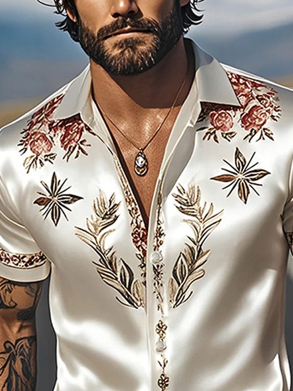 Acetate floral Princamiseta para hombre