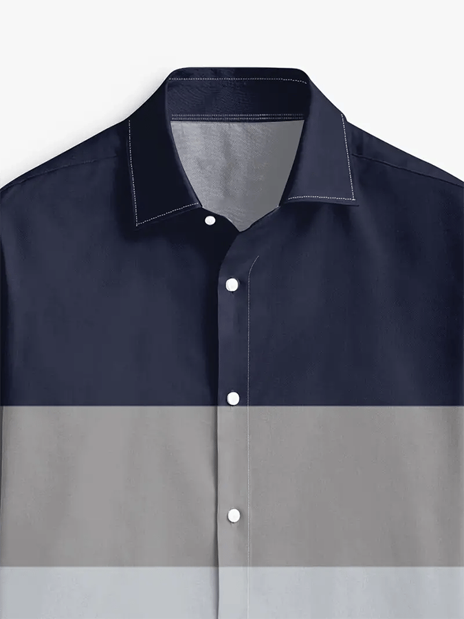 Camisa a rayas ejecutivo casual para hombre