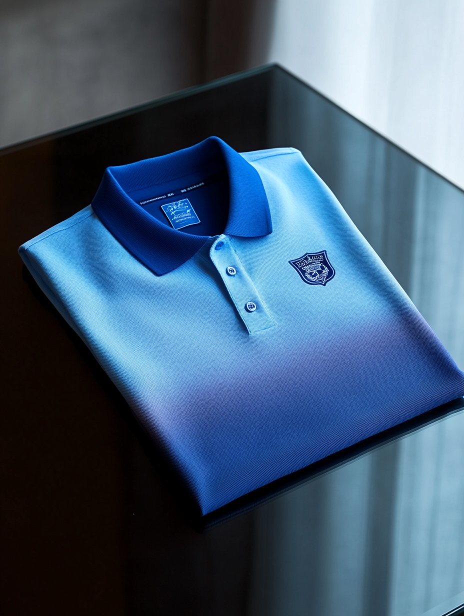Camisa polo clásico ejecutivo Logo Button de manga corta para hombre