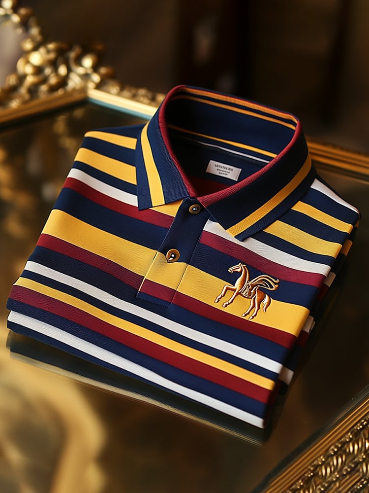 Camisa polo ejecutivo casual Button de manga corta para hombre