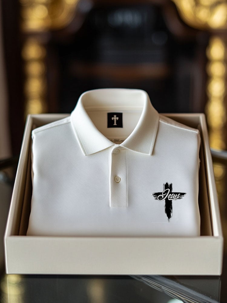 Camisa polo ejecutivo casual Button de manga corta para hombre