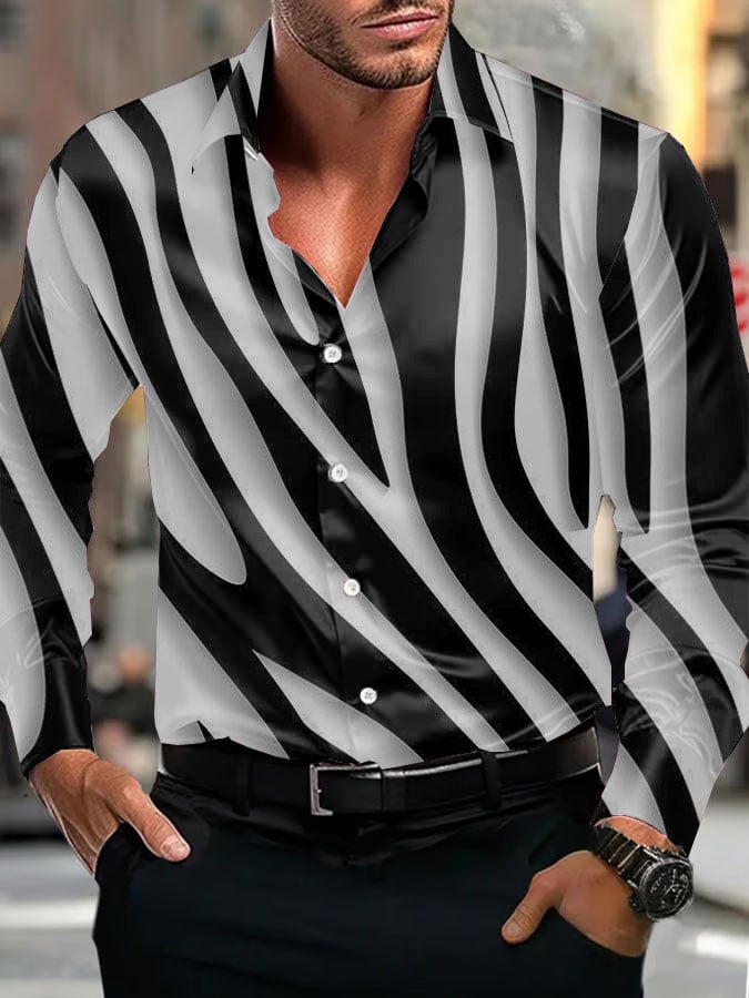Camisa ejecutivo de lujo de manga larga para hombre