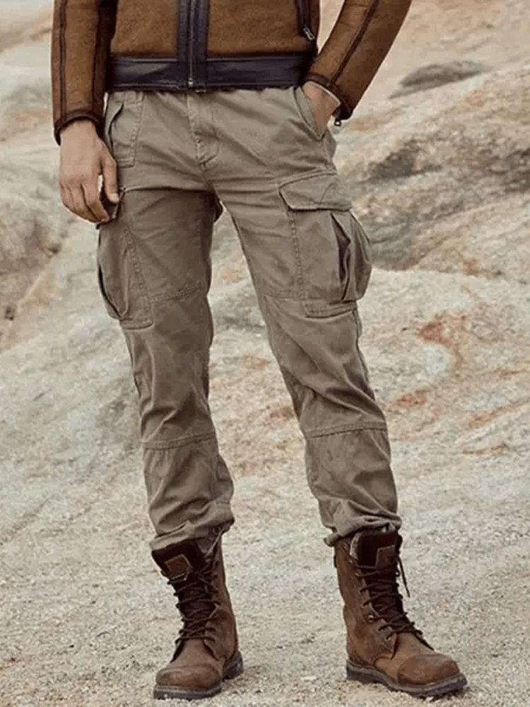 Vintage para exterior Multi-bolsillo Overalls para hombre