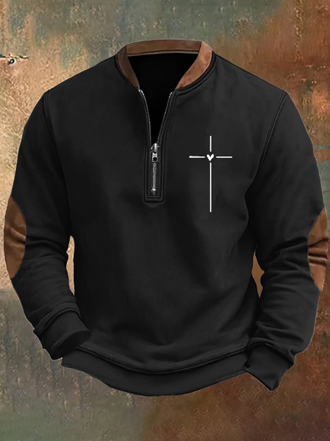 Sudadera Christian Cross Faith estampado para hombre