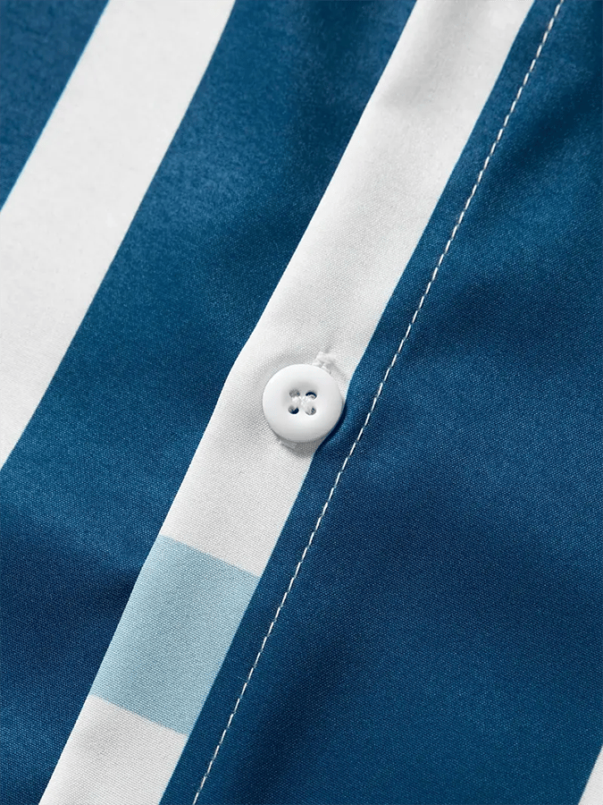 Camisa a rayas ejecutivo casual para hombre