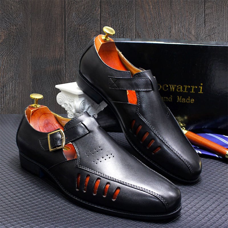 Zapatos Summer Personality Hollow Large Size casual cuero para hombre