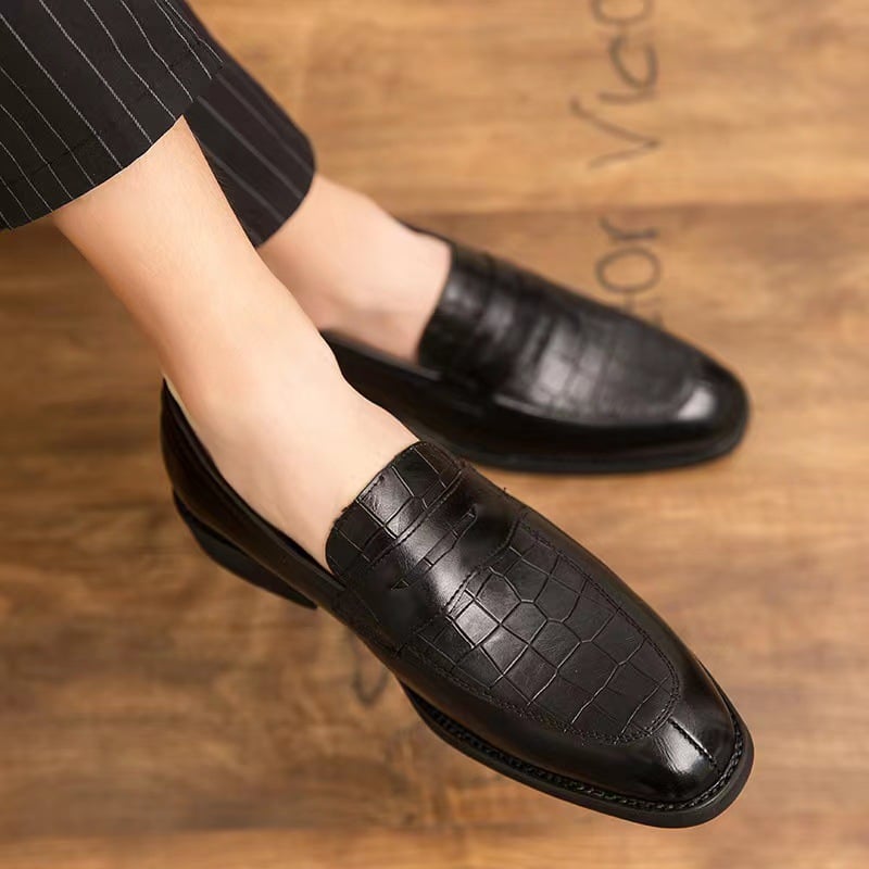 Zapatos ejecutivo casual cuero para hombre