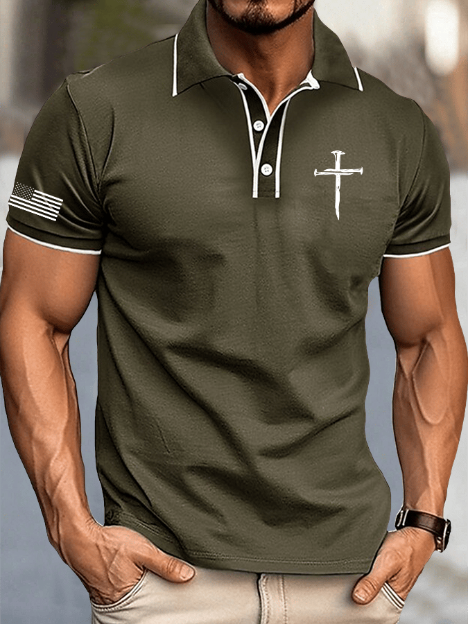 Camisa polo Faith estampado para hombre