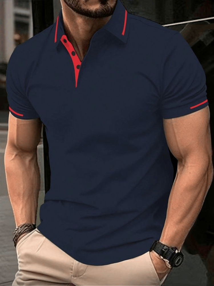 Camisa casual ejecutivo de moda polos para hombre