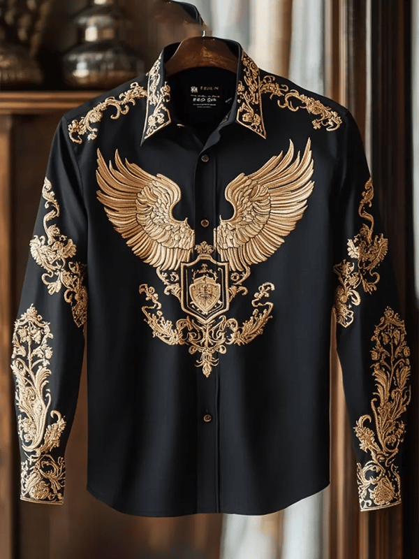 Camisa de lujo Gorgeous de manga larga para hombre