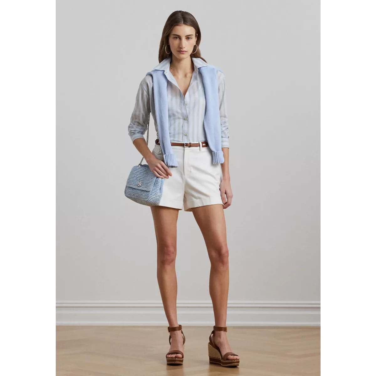 Mélange Woven Straw Medium Sophee Bag - 3