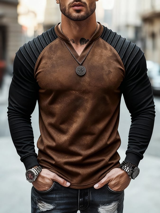 Camiseta vintage gamuza Patchpara trabajo para hombre