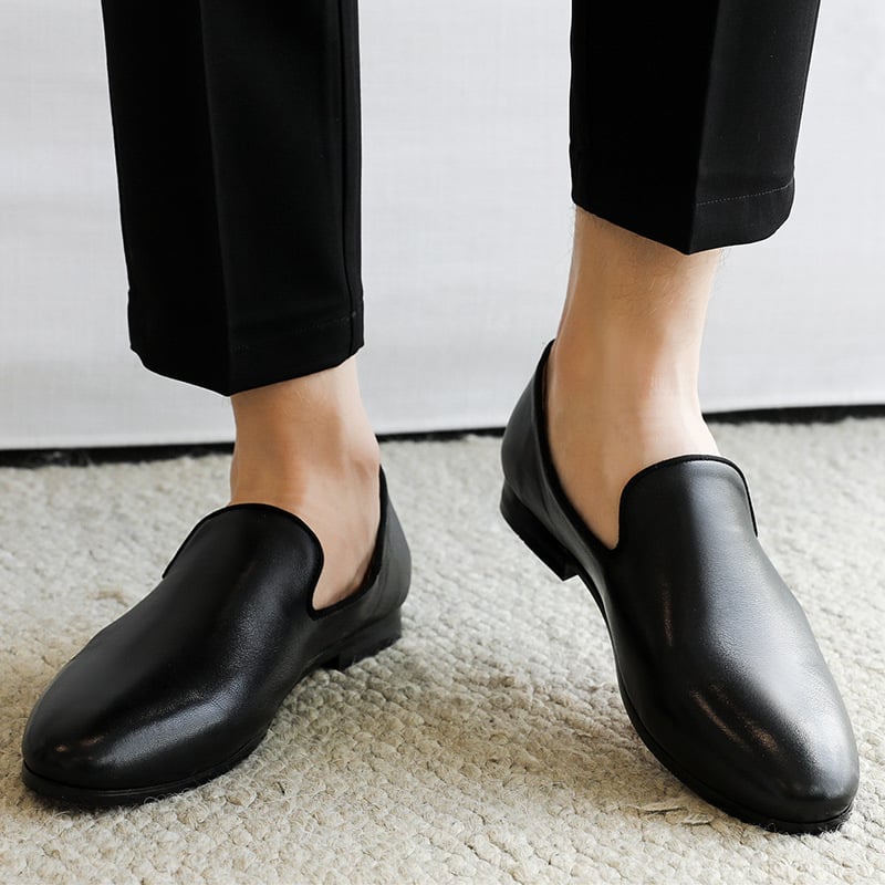 Mocasines Men PU de color sólido de moda ejecutivo casual Party para uso diario