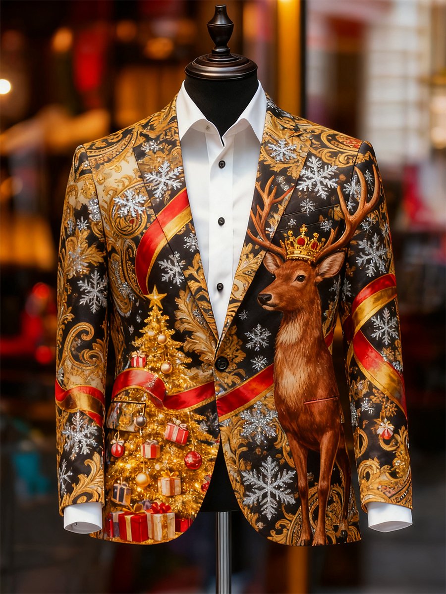 Ejecutivo casual Christmas Suit Outerwear para hombre