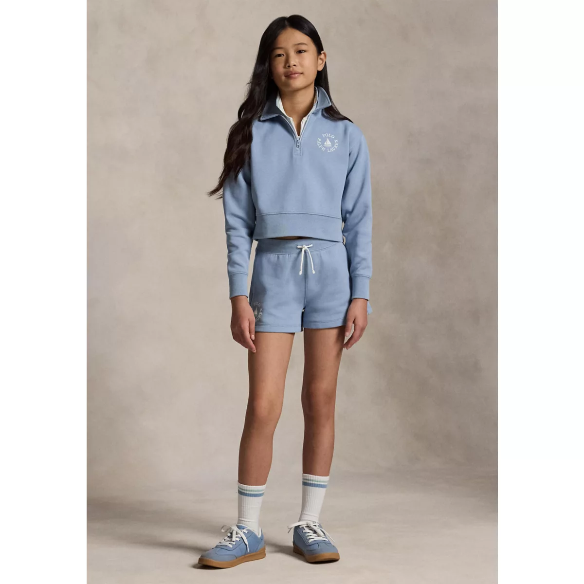 Girls 7-16 Sailboat Logo Double-Knit Short - 3