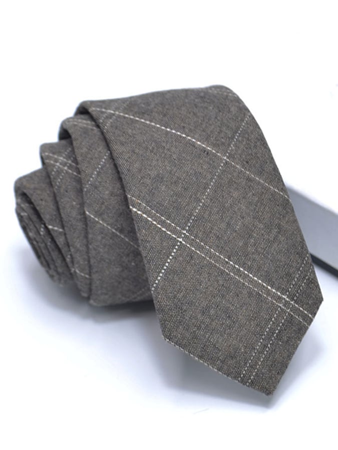 De modaable casual Versatile ejecutivo de algodón And de lino Tie para hombre