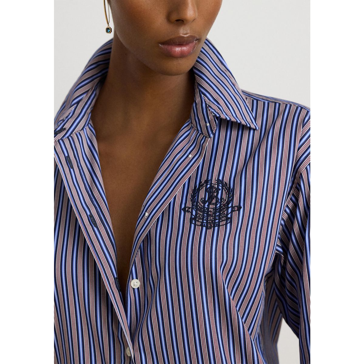 Relaxed Fit Striped Broadcloth Shirt - 3