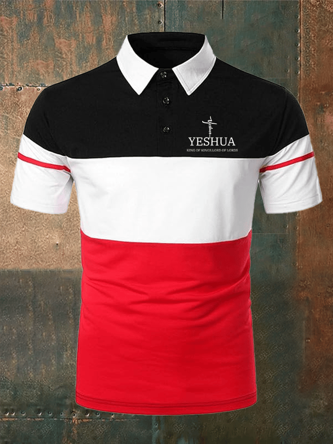 Camisa polo Faith estampado casual para hombre