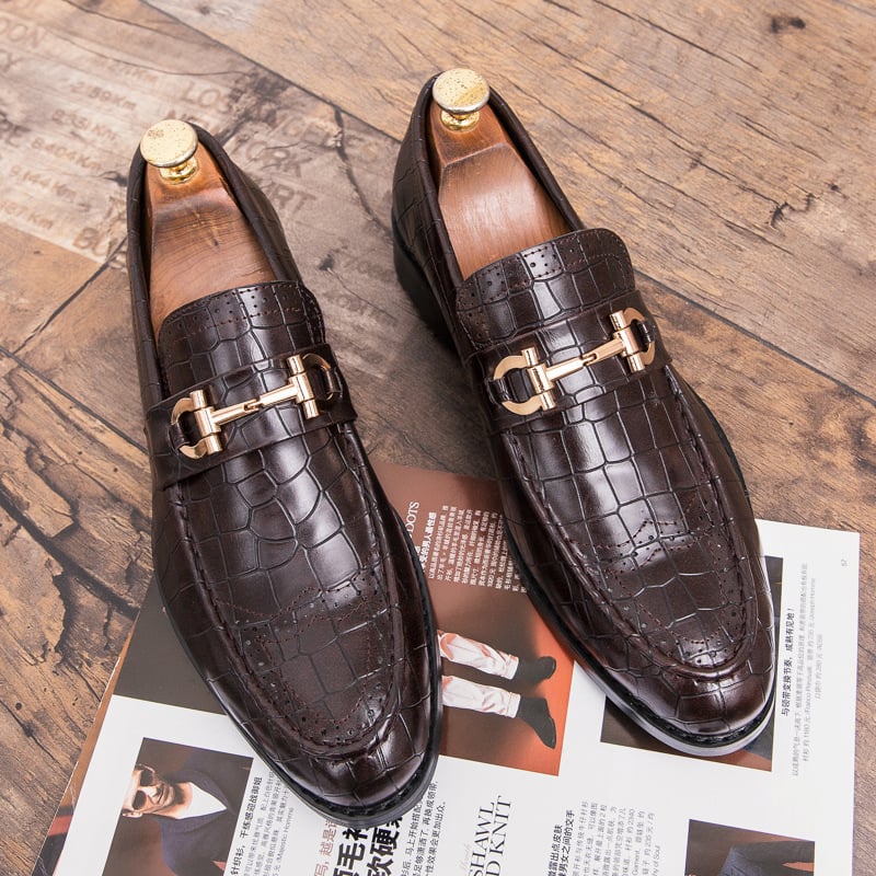 Zapatos ejecutivo casual Exotic Skin para hombre