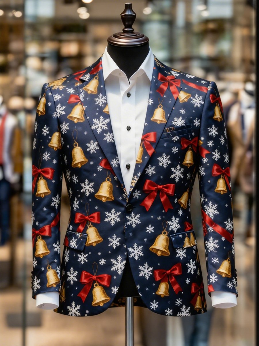 Ejecutivo casual Christmas Suit Outerwear para hombre