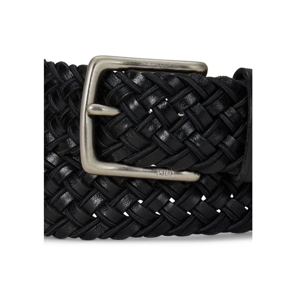 Leather & Braided Cord Woven Belt - 2