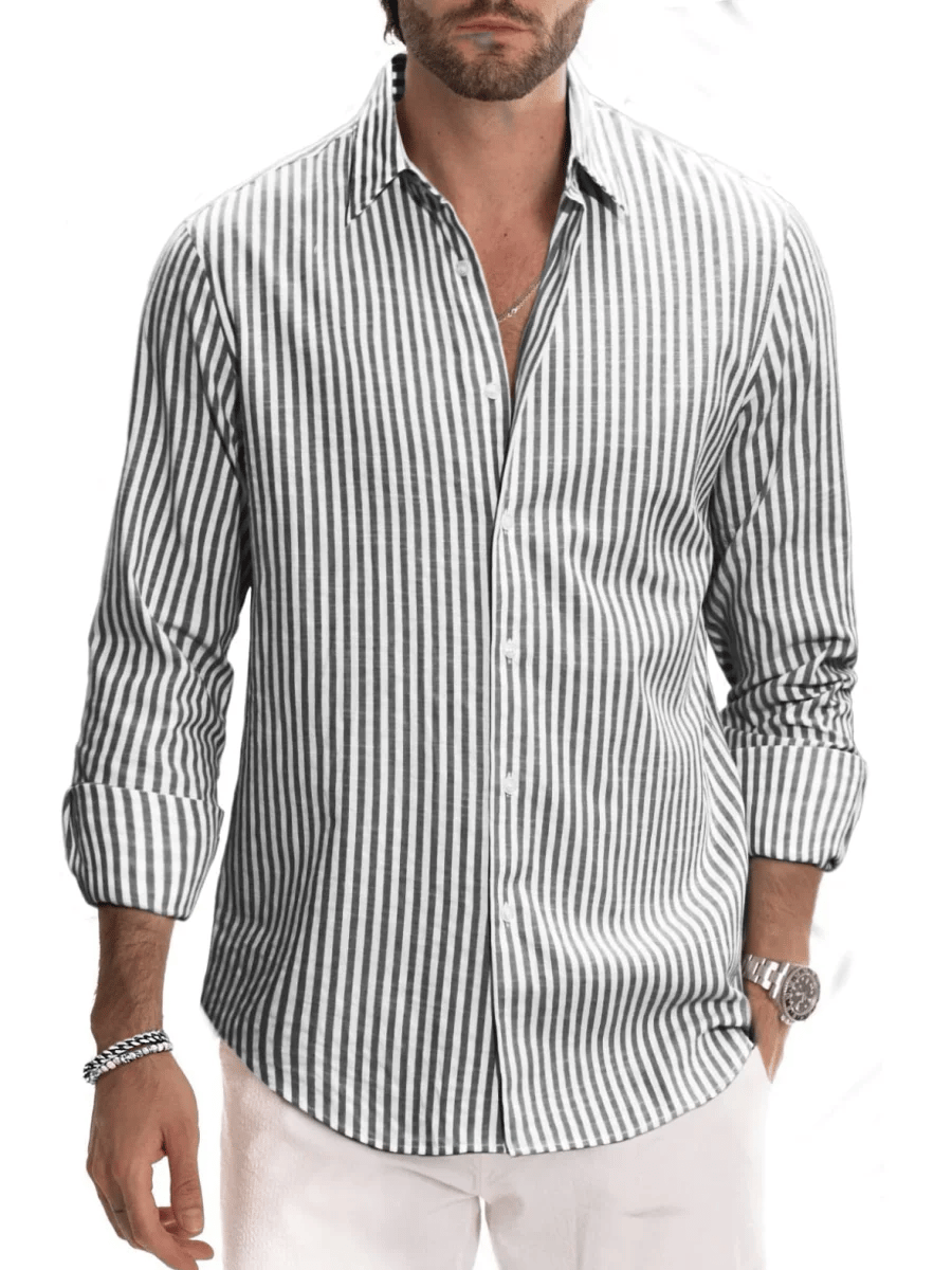 Casual a rayas Princamiseta para hombre
