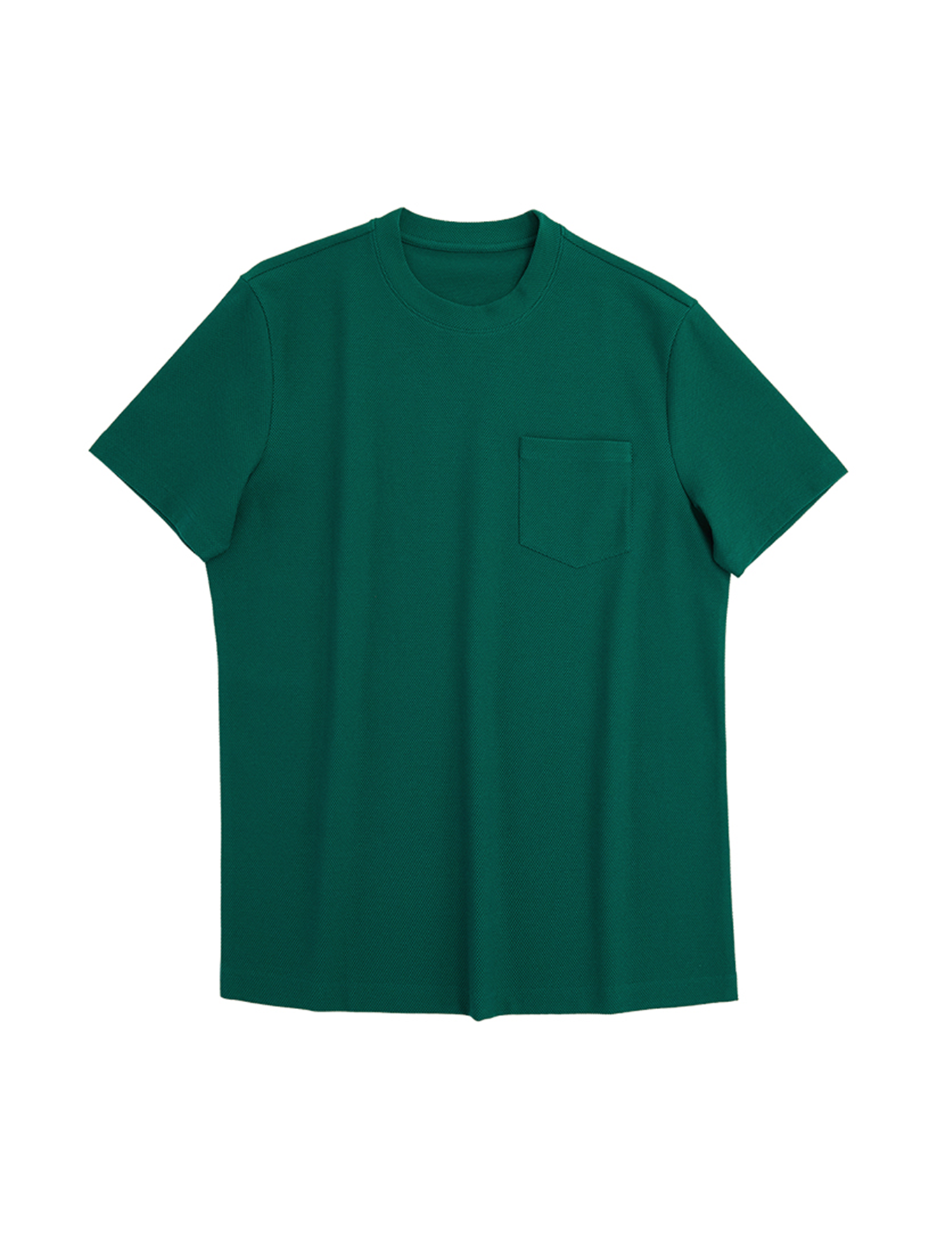 BreezeLuxe transpirable Piqué cuello redondo de manga corta Tee