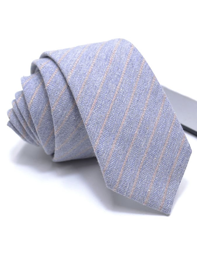 De modaable casual Versatile ejecutivo de algodón And de lino Tie para hombre