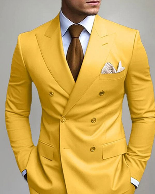 Ejecutivo de color sólido Suit para hombre