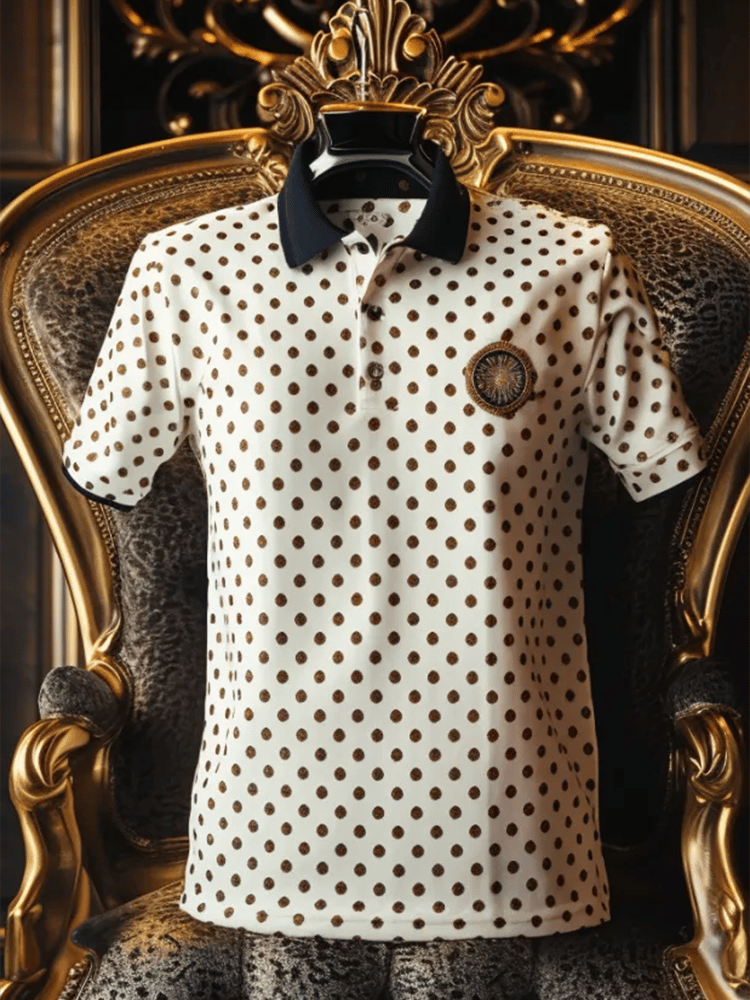 Camisa polo ejecutivo casual Button de manga corta para hombre