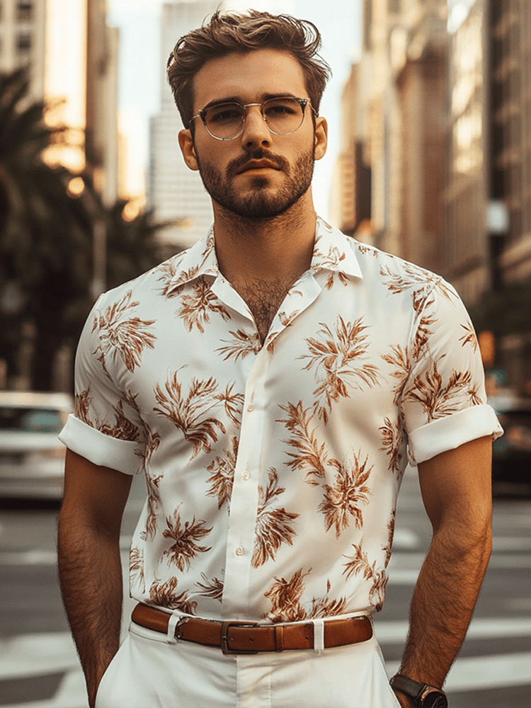 Camisa ejecutivo de manga corta para hombre