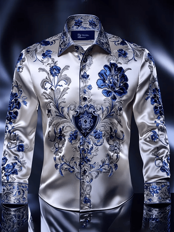 Camisa de lujo Gorgeous de manga larga para hombre