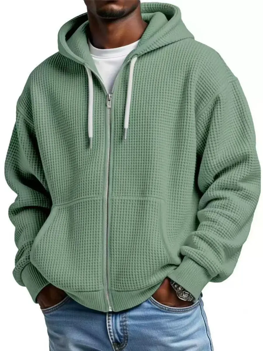 Chaqueta casual Waffle Hooded