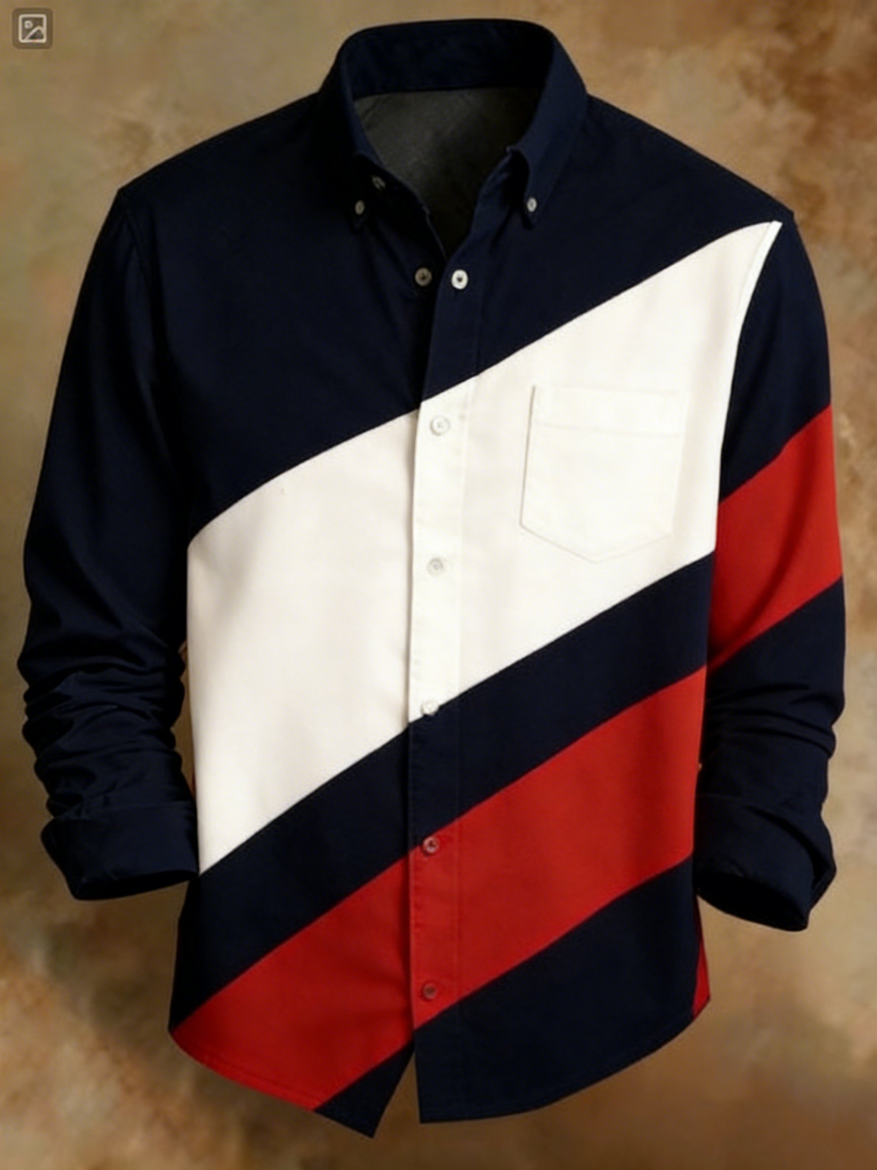 Retro a rayas diseño Princamiseta para hombre