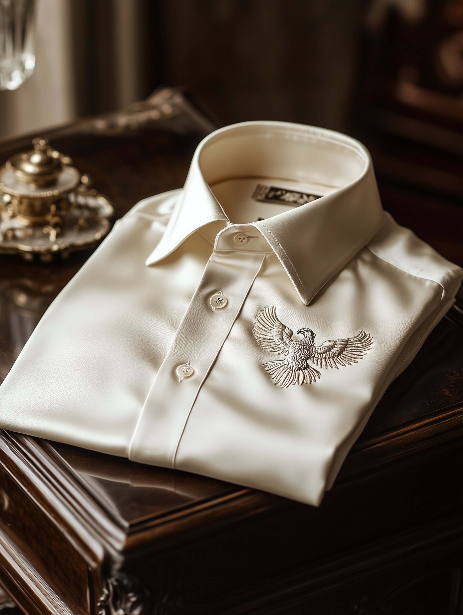 Camisa Baroque de manga corta con botones para hombre