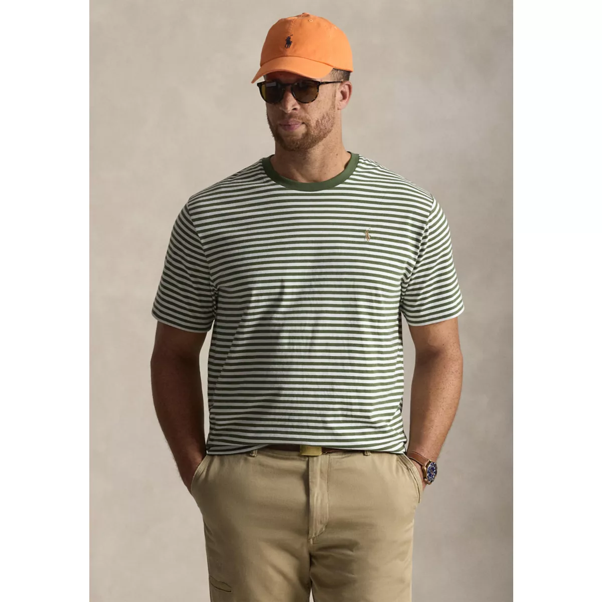 Big & Tall Striped Jersey T-Shirt - 5