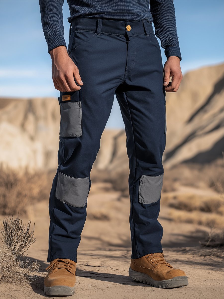 Vintage Multi-bolsillo Overalls para hombre