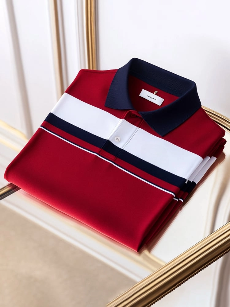 Camisa polo ejecutivo casual Button de manga corta para hombre