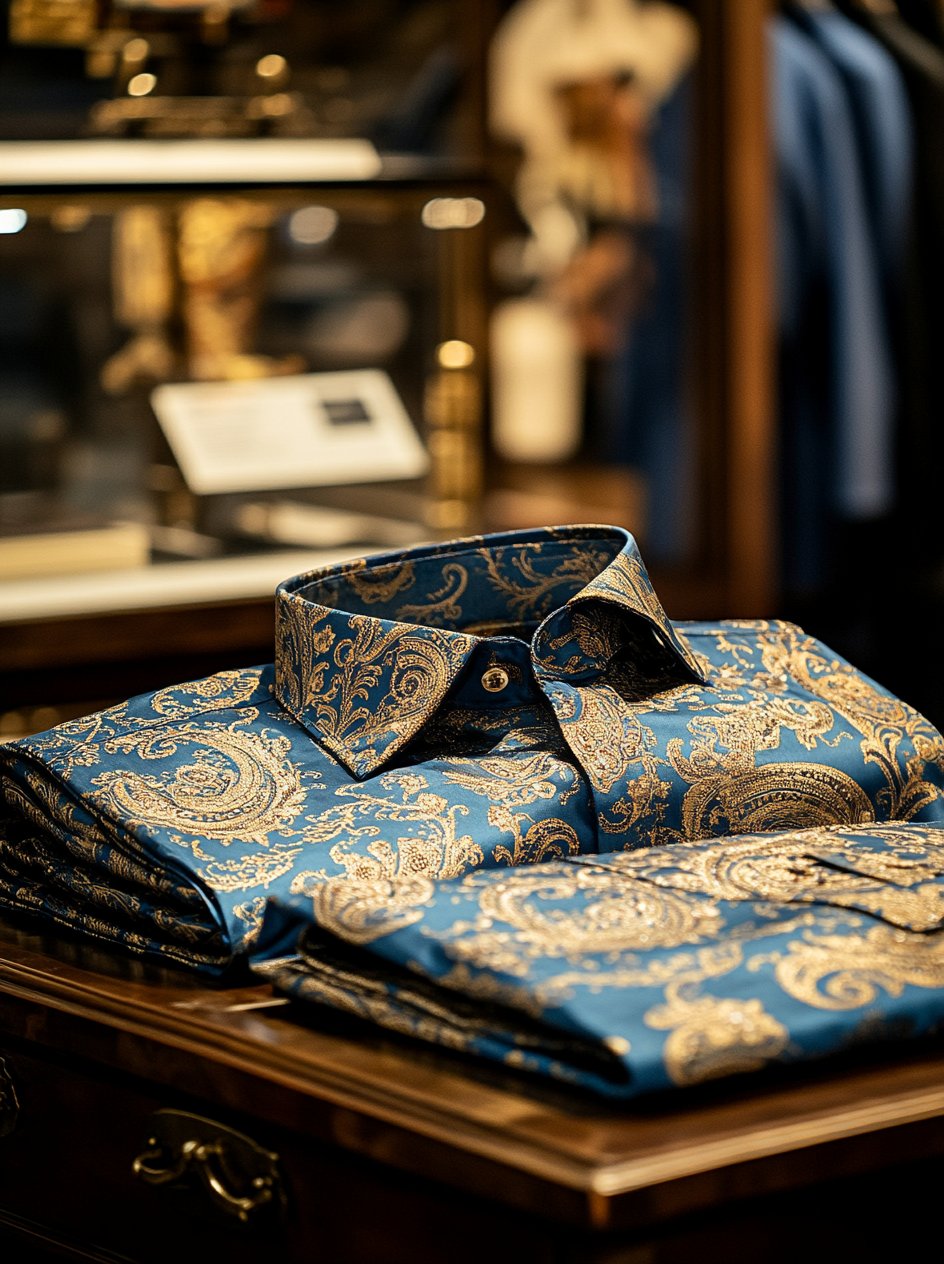 Camisa de lujo Gorgeous de manga larga para hombre