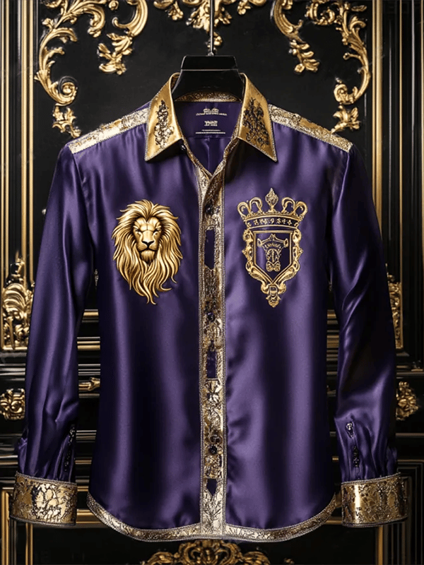 Camisa de lujo Gorgeous de manga larga para hombre