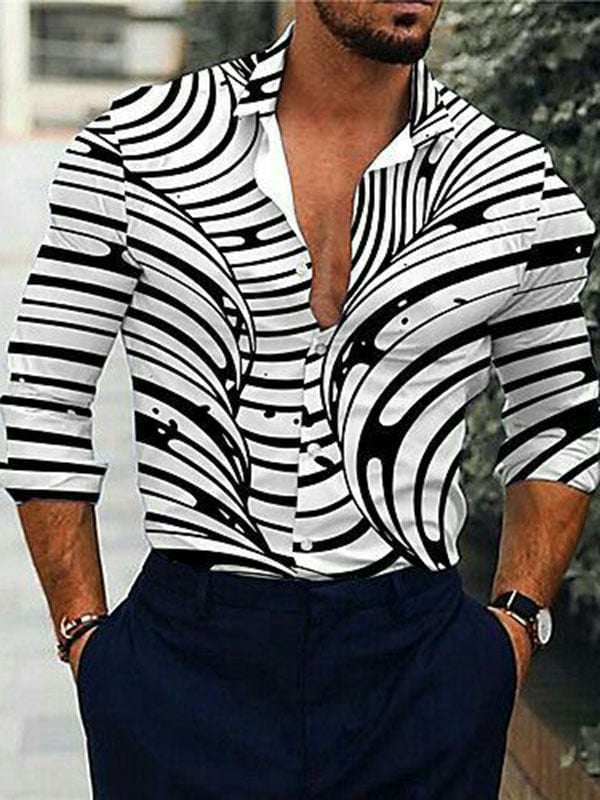 Camisa de lujo ejecutivo de manga larga para hombre